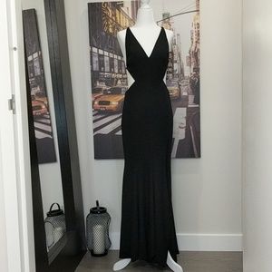 Mermaid cut out gown